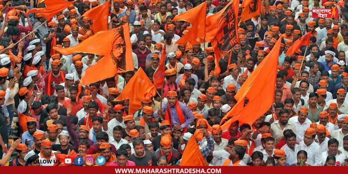 The sakal Maratha community has become aggressive over the Maratha reservation issue