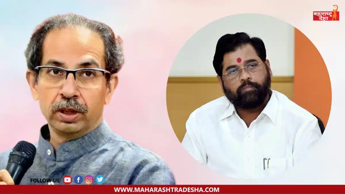 Uddhav Thackeray group criticized Eknath Shinde through Samana Agralekh