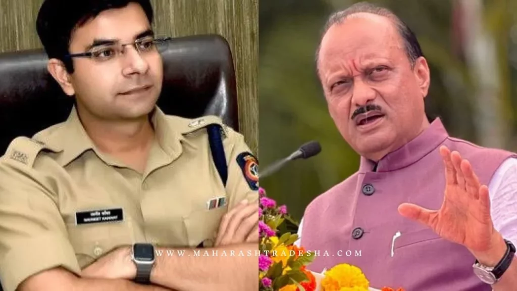 Ajit Pawar slapped Beed SP as the accused Krishna Andhale could not be found