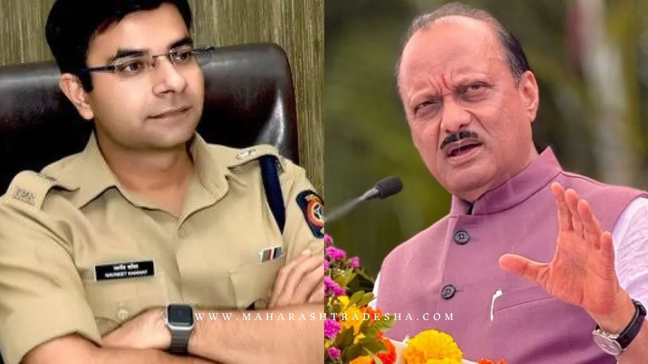 Ajit Pawar slapped Beed SP as the accused Krishna Andhale could not be found