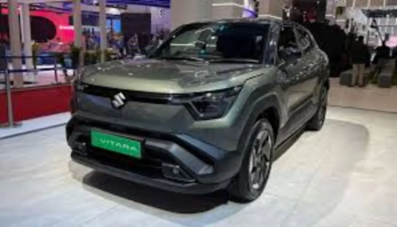 Maruti Suzuki e Vitara with 7 airbags and 500 km range seen at Auto Expo 2025
