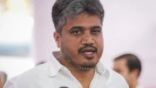 Rohit Pawar on Lamborghini in Mantralay