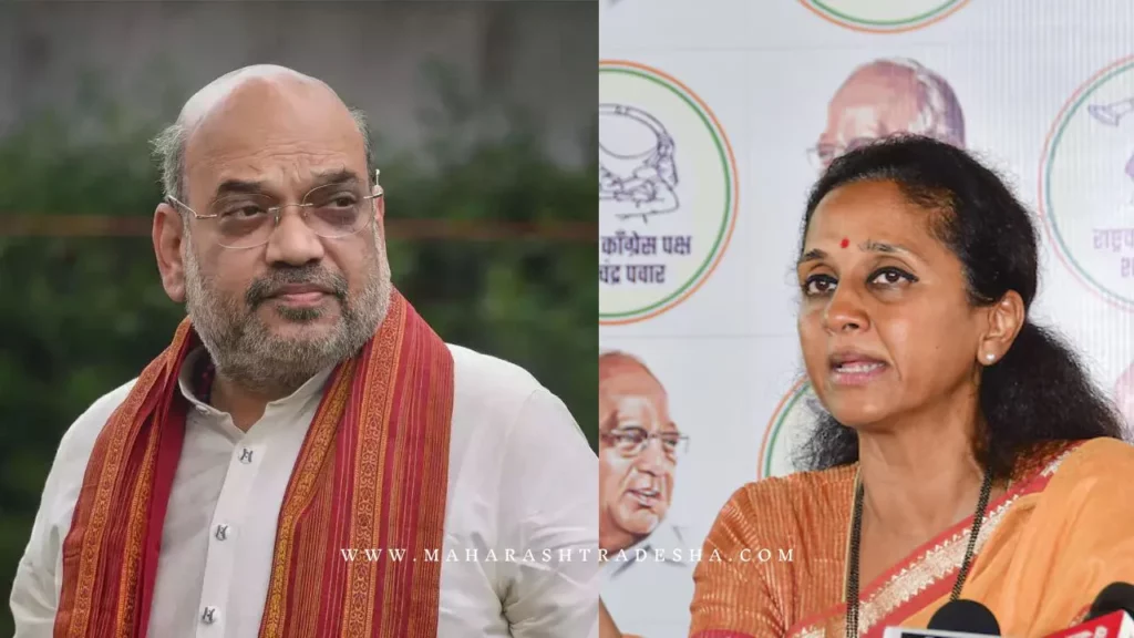 Supriya Sule will meet Amit Shah in Santosh Deshmukh murder case