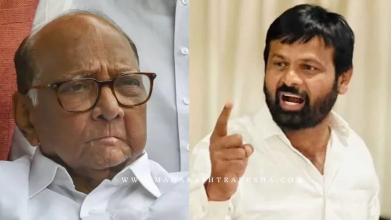 Laxman Hake criticize Sharad Pawar on Supriya Sule visit Santosh Desmukh family