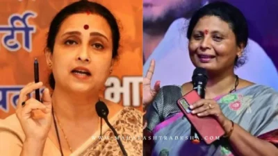 Chitra wagh angry on sushma andhare