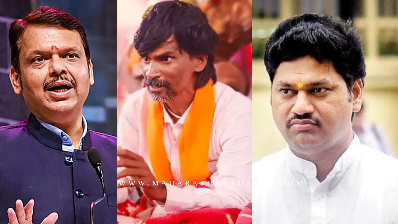 Manoj Jarange Patil target Devendra Fadnavis and Dhananjay Munde