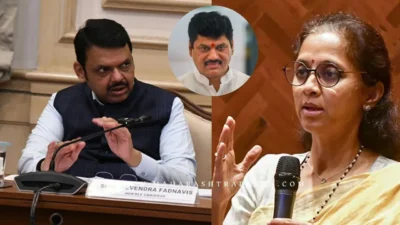 Supriya sule ask question to devendra fadnavis about dhananjay munde resignation