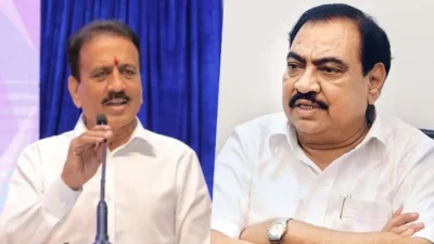 एकनाथ खडसेंच्या 'त्या' आरोपांवर girish mahajan म्हणाले, "कमरेच्या खाली... " Girish mahajan has reacted to eknath khadse's allegations.
