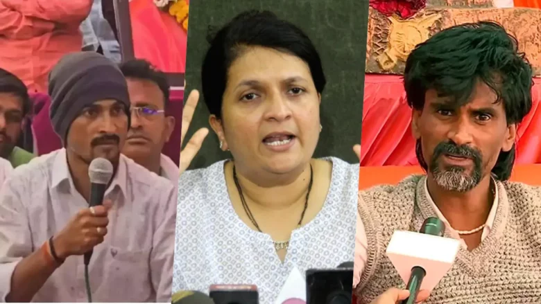 Anjali Damania Manoj Jarange and Dhananjay Deshmukh meet together