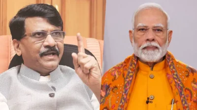 Sanjay raut criticized narendra modi over donald trump announcement of tariffs on india.