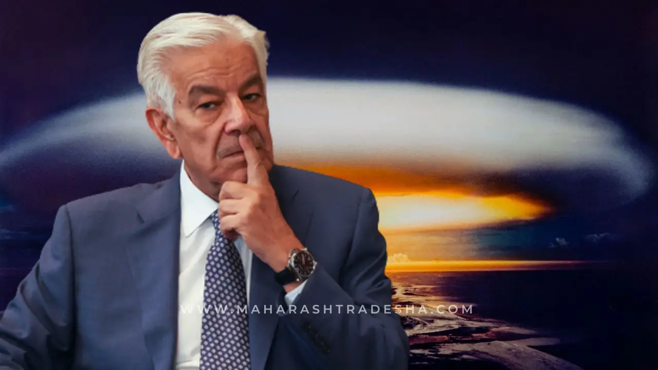 Khawaja Asif says nuclear option is not being considered “right now” amid rising tensions with India.