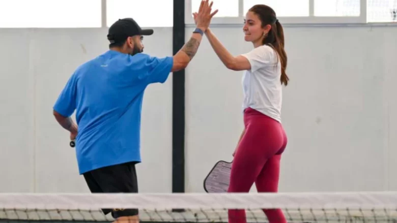 IPL 2025: Virat Kohli and Anushka Sharma's pickleball game goes viral on social media, RCB's bonding session in color