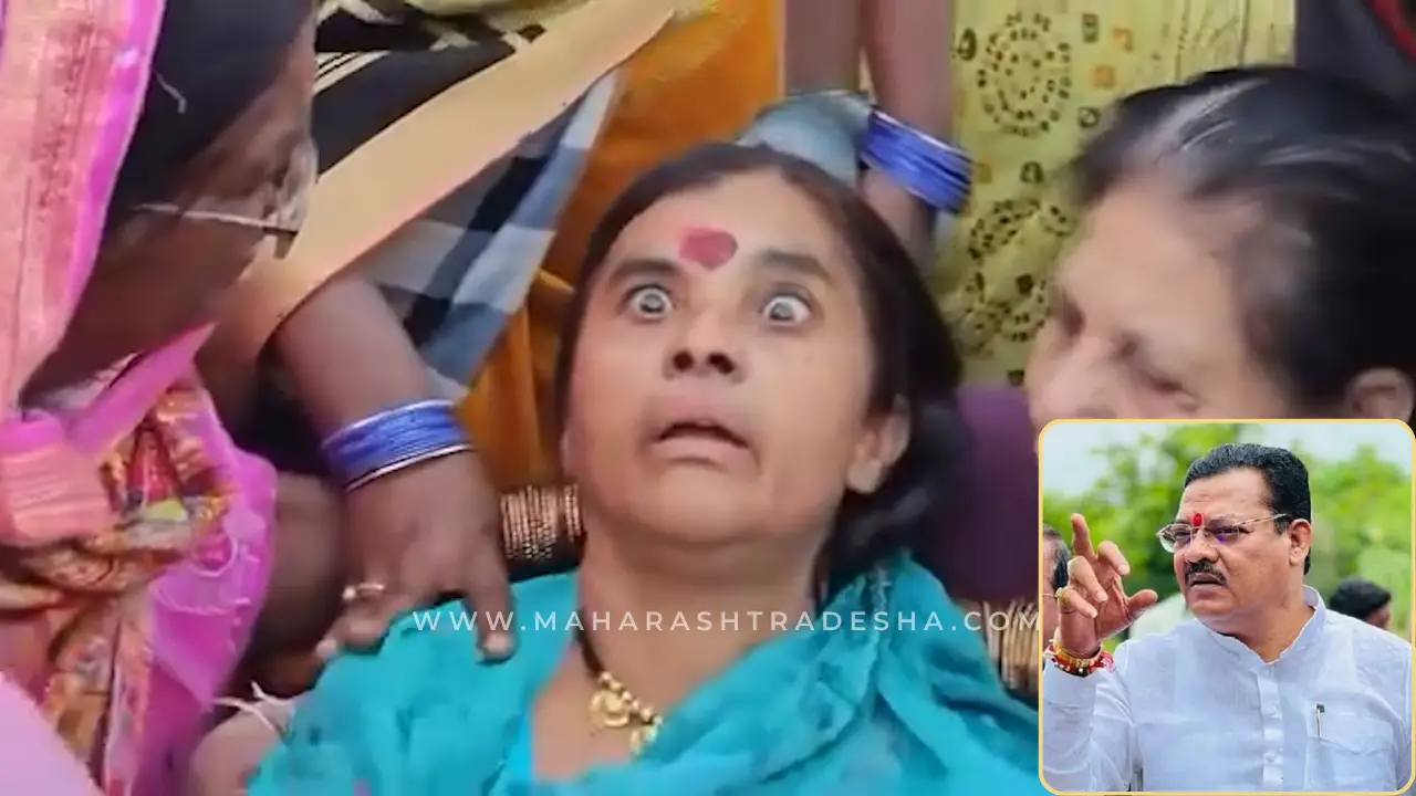 Emotional drama in Sambhajinagar: Woman aspirant collapses outside Sanjay Shirsat's residence after ticket denial. Watch the heartbreaking video.