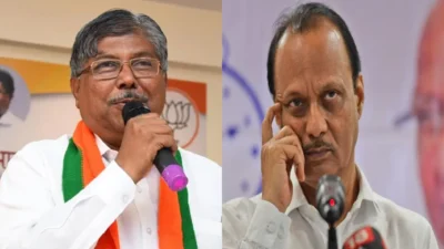Bjp minister chandrakant patil warns ajit pawar | pune exit poll