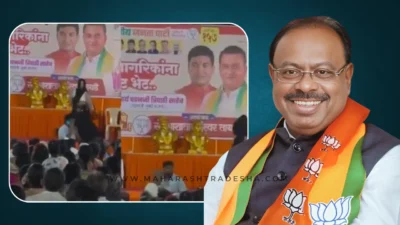 Chandrashekhar bawankule defends a viral video of a woman dancing at a mumbai campaign event