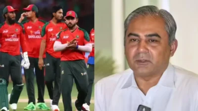 T20 world cup : बांगलादेश पाठोपाठ पाकिस्तानही स्पर्धेबाहेर? ; मोहसीन नक्वींनी दिली थेट 'ही' धमकी! Pakistan threat t20 world cup: नक्वींचा आयसीसीला इशारा!