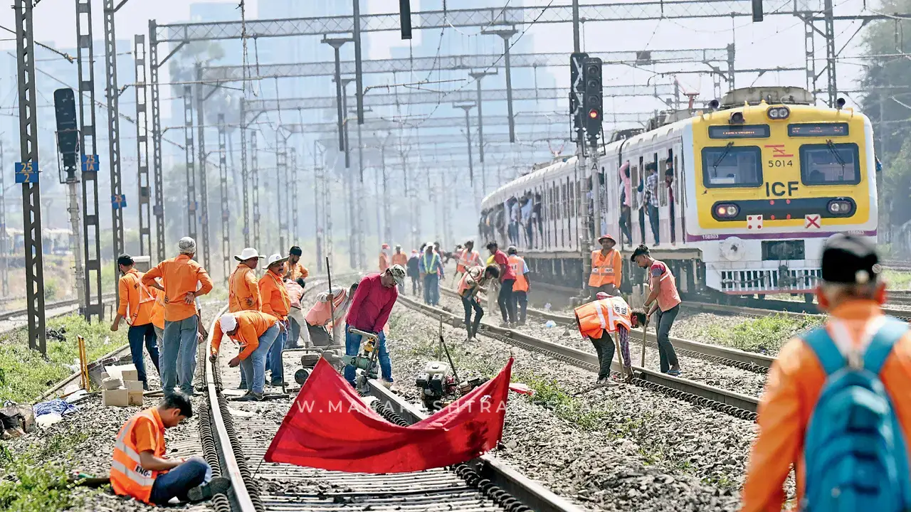 Major disruption on Western Railway as 215 local trains stand cancelled over two days due to construction work.
