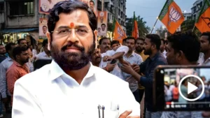 Navi mumbai rada: beat eknath shinde sena worker