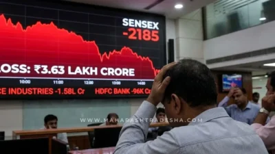 Share market crash: शेअर बाजारात होळी; ३. ६३ लाख कोटी स्वाहा! 'या' कंपनीला मोठा फटका Sensex crash update 2026