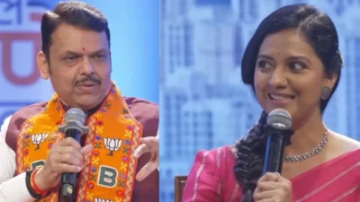 मुंबईचं घर सोडून तेजश्री प्रधान ठाण्यात का गेली? फडणवीसांसमोर मांडली व्यथा; 'ट्रॅफिक'वर मिळालं असं उत्तर! Actress tejashree pradhan questions devendra fadnavis on thane's traffic issues, revealing she moved from goregaon to thane to avoid travel delays.