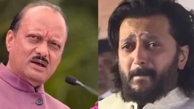 Riteish deshmukh post: अजितदादांच्या निधनावर रितेश देशमुख भावुक; विलासरावांचा फोटो शेअर करत म्हणाला...