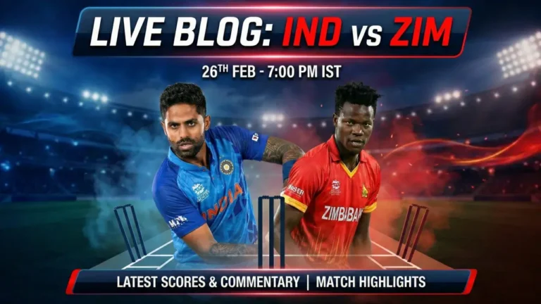 Ind vs Zim Live Upadte  | भारत विरुद्ध झिम्बाब्वे: सुपर ८ मधील ‘करो किंवा मरो’ लढत
