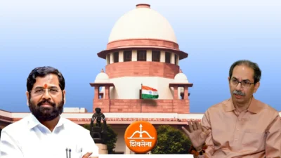 Shivsena hearing in supreme court eknath shinde and uddhav thackeray dispute