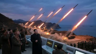 इराण-अमेरिका युद्ध शिगेला, आता kim jong un मैदानात? उत्तर कोरियाने एकाच वेळी डागली १० क्षेपणास्त्रे! Kim jong un north korea firing ballistic missiles during iran us conflict