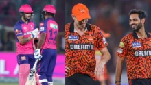 SRH vs RR Eliminator Pat Cummins and Riyan Parag IPL 2026 match