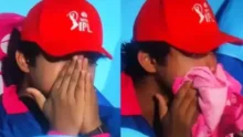 Vaibhav Sooryavanshi Emotional sitting in dugout crying after losing IPL match