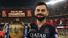 RCB Champions IPL 2026 Virat Kohli celebrating final match victory