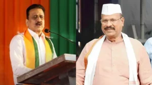 Mahayuti political conflict featuring girish mahajan and abdul sattar