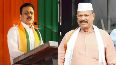 Mahayuti political conflict featuring girish mahajan and abdul sattar