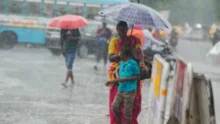 Monsoon Update Maharashtra weather map showing delayed rain progress