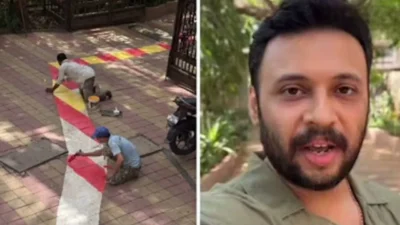 'मुंबईवर आपलं वर्चस्व, मराठी माणसांना प्रवेश नको'; प्रसाद वेदपाठकच्या ट्विटवर रिप्लाय, पोस्ट व्हायरल Prasad vedpathak white line controversy controversial tweet screenshot