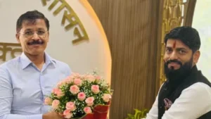 Bhandara issue in maharashtra - mla vikram pachpute meets fda commissioner tukaram mundhe.