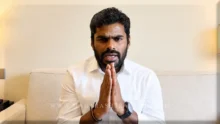 K Annamalai resigns K Annamalai addressing public after quitting BJP in Tamil Nadu