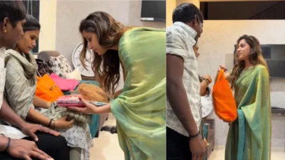 'आता सांगायला हरकत नाही... '; जान्हवीने भरली सूरज चव्हाणच्या पत्नीची 'चोर ओटी', गुडन्यूजवर अखेर शिक्कामोर्तब Suraj chavan wife sanjana chor oti ceremony video with janhavi killekar