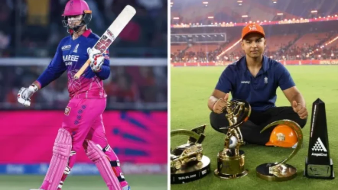 Vaibhav Suryavanshi IPL 2026 records and orange cap celebration