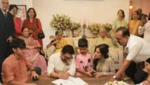 Aamir Khan Marriage - Aamir Khan and Gauri Sprat wedding ceremony picture
