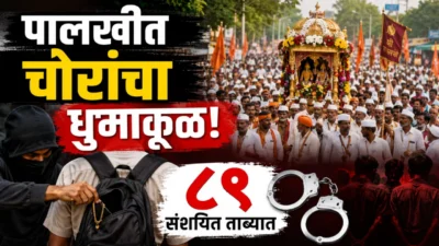 Pandharpur wari 2026 : पालखी सोहळ्यात चोरट्यांचा धुमाकूळ; पुणे पोलिसांची मोठी कारवाई, ८९ संशयित ताब्यात Pandharpur wari