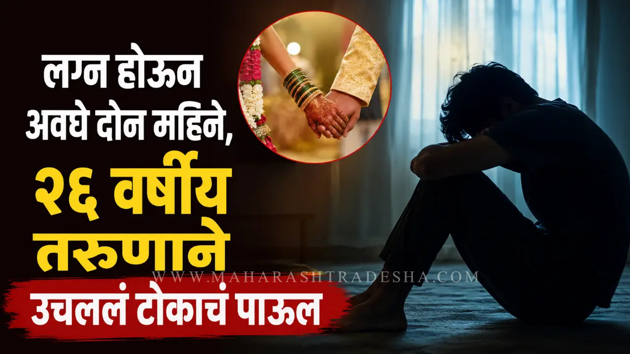 Solapur Crime News depressed young man sitting alone in dark room