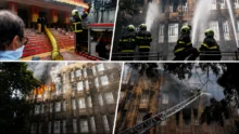Churchgate Income Tax office fire