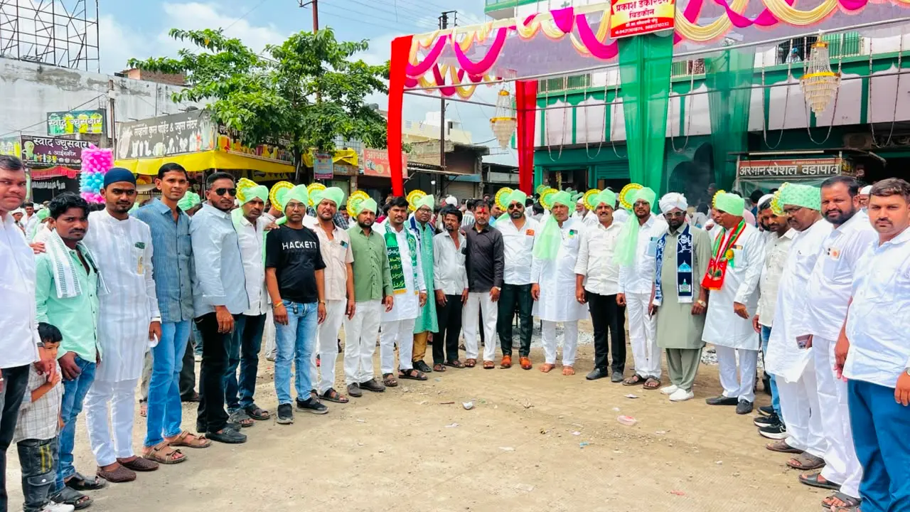 Eid e Milad un Nabi grand julus celebration in Bidkin Chhatrapati Sambhajinagar