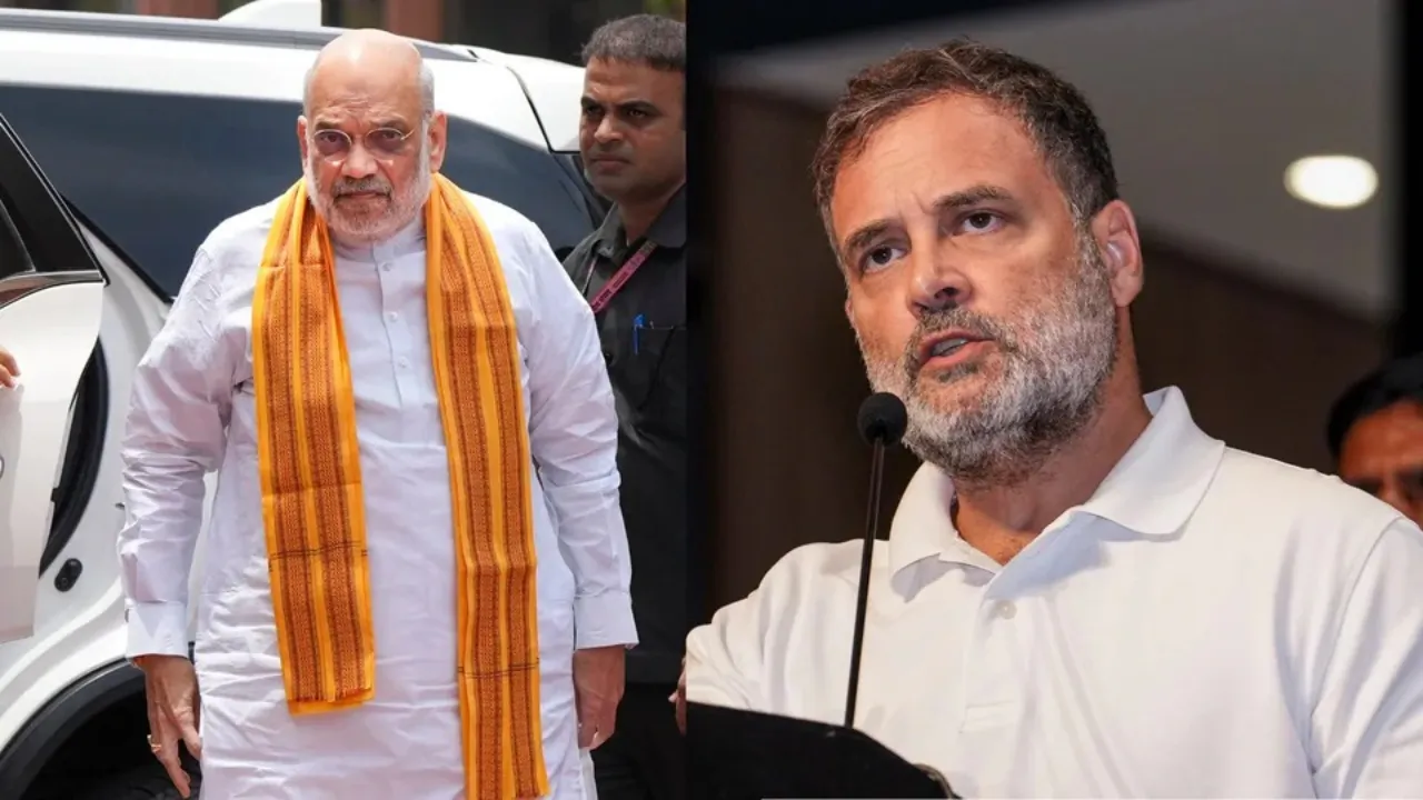 Rahul Gandhi attacks Amit Shah before Parliament speech