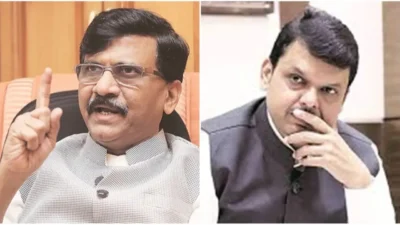 Devendra fadnavis: “मुंबई-महाराष्ट्रातच राहणार”; संजय राऊत म्हणाले, “हळूहळू दिल्लीला जातील” Devendra fadnavis and sanjay raut