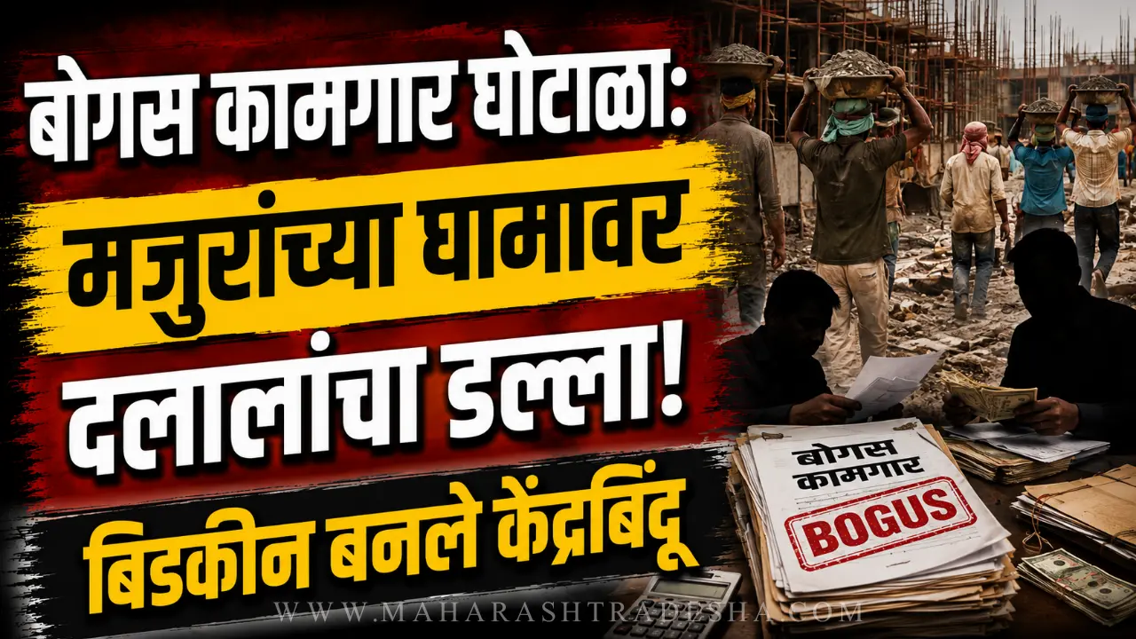 Bogas Kamgar Scam fake registration in Bidkin Paithan