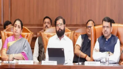 फडणवीस-शिंदे-सुनेत्रा पवार एकत्र; महायुतीत ‘डिनर डिप्लोमसी’ Fadnavis shinde sunetra pawar meeting