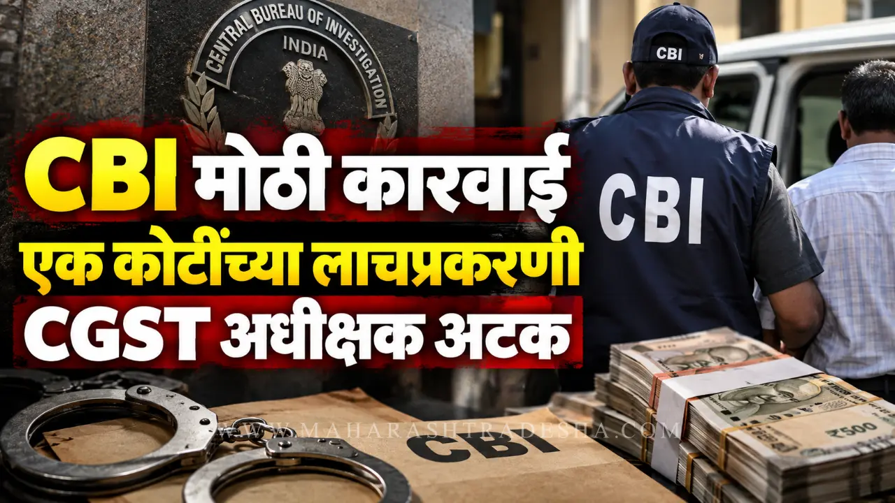 CBI arrests CGST superintendent and consultant in Rs 1 crore bribe case.