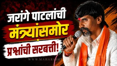 Manoj jarange patil discussing maratha reservation issues with maharashtra government ministers